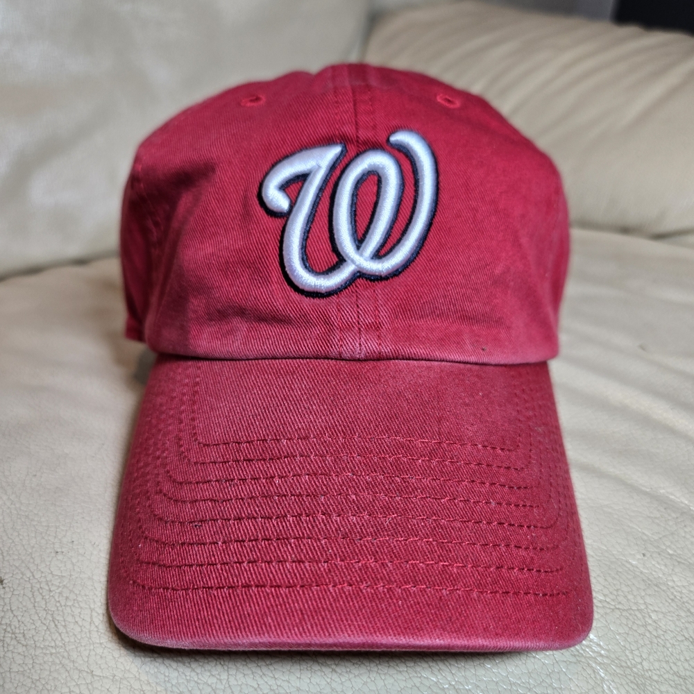 Vintage Washington Nationals Twins Enterprise Strapback CleanUp Adjustable Hat